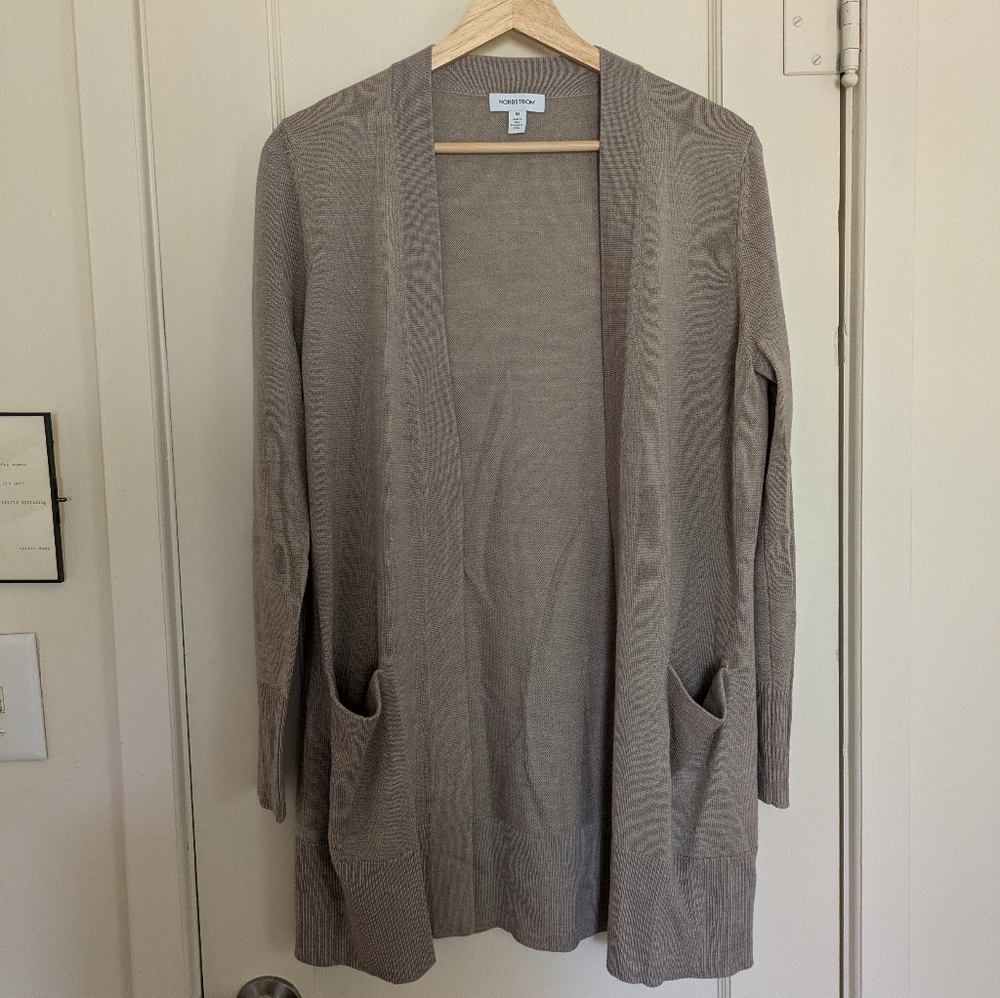 Nordstrom Long Cardigan Merino Wool